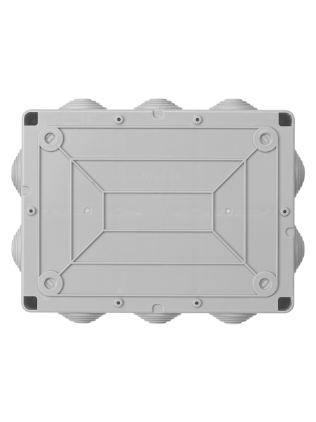 Распаячная коробка ОП 190х140х70мм, прозрач. крышка, IP55, 10 гермовводов, инд. штрихкод, TDM