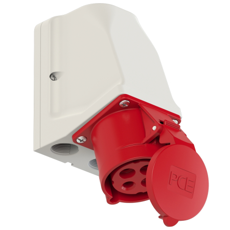 924-6w PCE Розетка настенная 32А/400V/3P+E/IP44