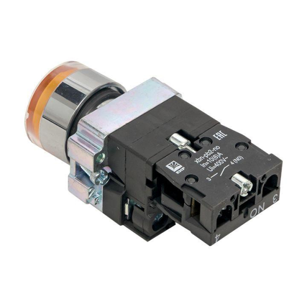 Кнопка BA51 с подстветкой 24В желт. NO PROxima EKF xb2-bw51-24