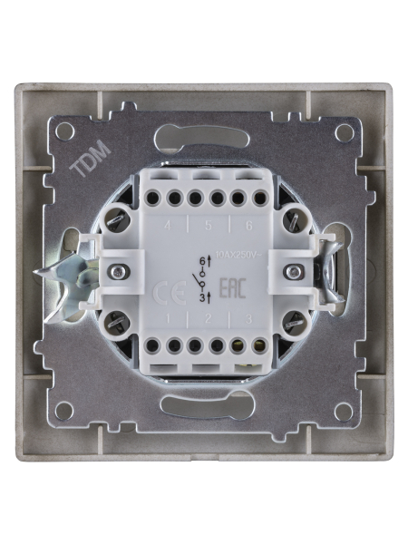 Выключатель 1 кл. 10А бронза "Лама" TDM