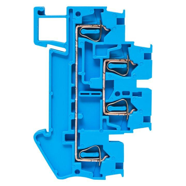 Колодка клеммная ST-2.5 24А пружинная двойная син. EKF plc-st-2.5-4-2-blue
