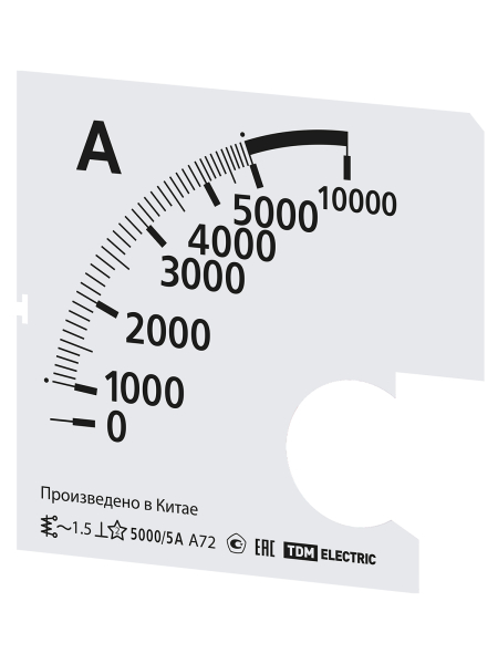 Шкала Ш72 5000/5А-1,5 (для А72 Х/5А) TDM