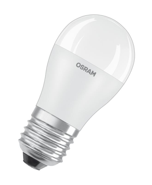Лампа светодиодная LED STAR CLASSIC P 75 8W/840 8Вт шар 4000К нейтр. бел. E27 806лм 220-240В матов. пласт. OSRAM 4058075210899