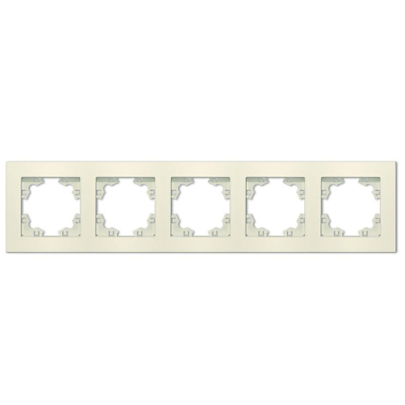 Рамка 5-м Афина универс. сл. кость (ivory) Universal A1042-I