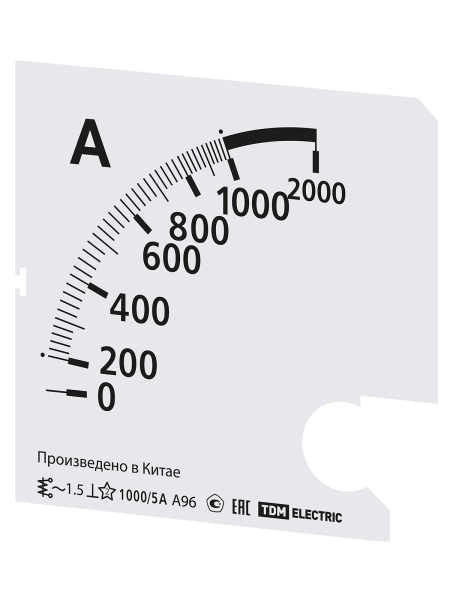 Шкала Ш96 1000/5А-1,5 (для А96 Х/5А) TDM