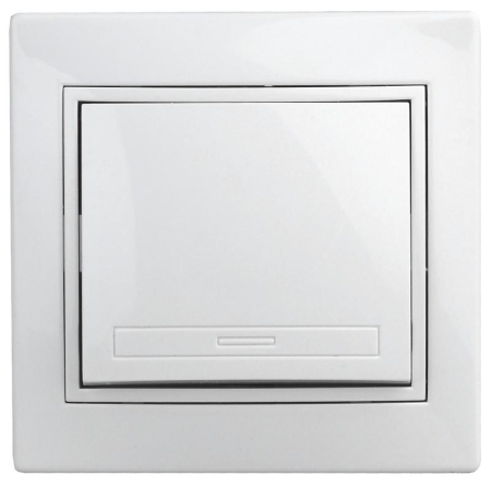 Выключатель 1-кл. СП Plano 10А IP20 1Э-101-01 250В бел. Intro Б0038822