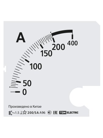 Шкала Ш96  200/5А-1,5 (для А96 Х/5А) TDM