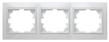 Рамка 3-м СП Plano 1-503-01 гор. бел. Intro Б0027627
