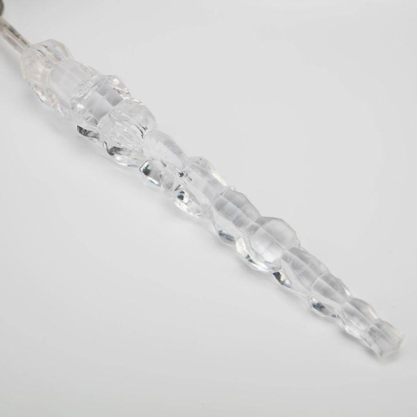 Гирлянда "Айсикл" (бахрома) "Сосульки" 1.5х0.25м LED тепл. бел. провод прозр. Neon-Night 303-067