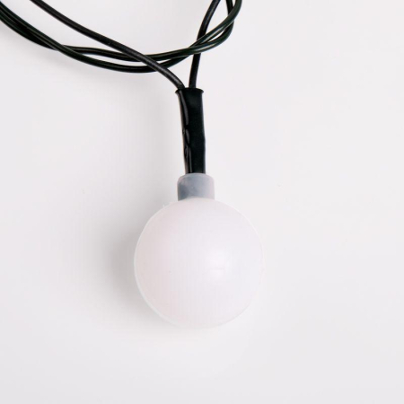 Гирлянда "LED-Шарики" 5м d=25мм 25LED RGB темно-зел. провод 6Вт 220В IP20 NEON-NIGHT 303-559