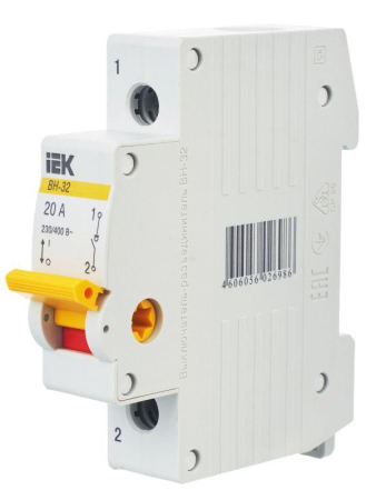 Выключатель нагрузки ВН-32 20А/1П IEK MNV10-1-020