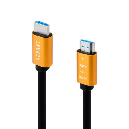 Кабель HDMI - HDMI 2.0 3м (GOLD) Rexant 17-6105