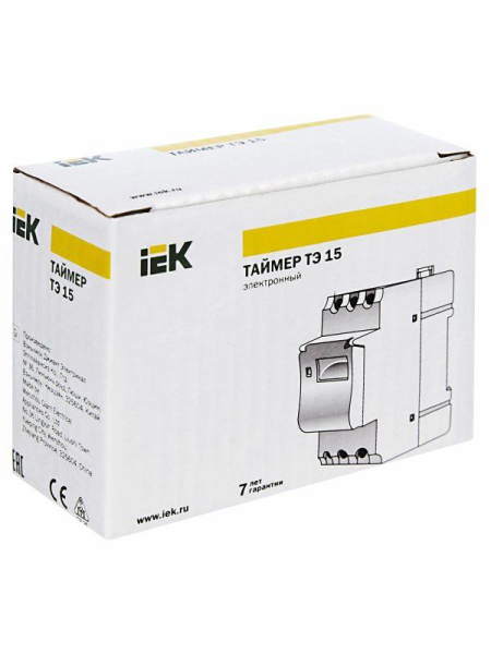 Таймер цифровой ТЭ15 16А 230В на DIN-рейку IEK MTA10-16
