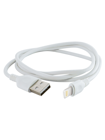 Дата-кабель, ДК 6, USB - Lightning, 1 м, белый, TDM