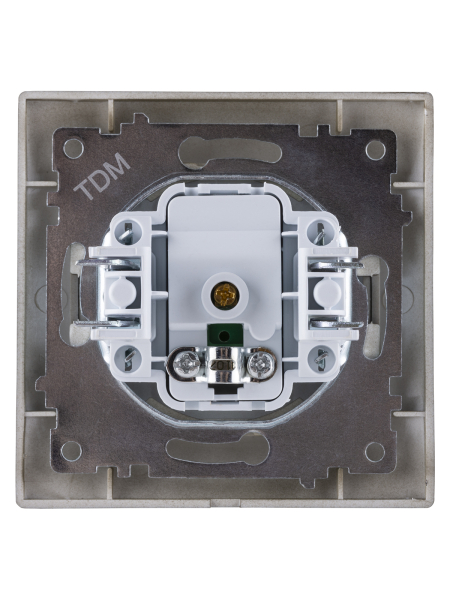 Розетка телевизионная простая (0-2400МГц, "мама") бронза "Лама" TDM