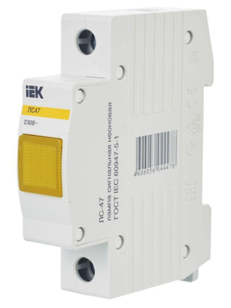 Лампа сигнальная ЛС-47 желт. IEK MLS10-230-K05