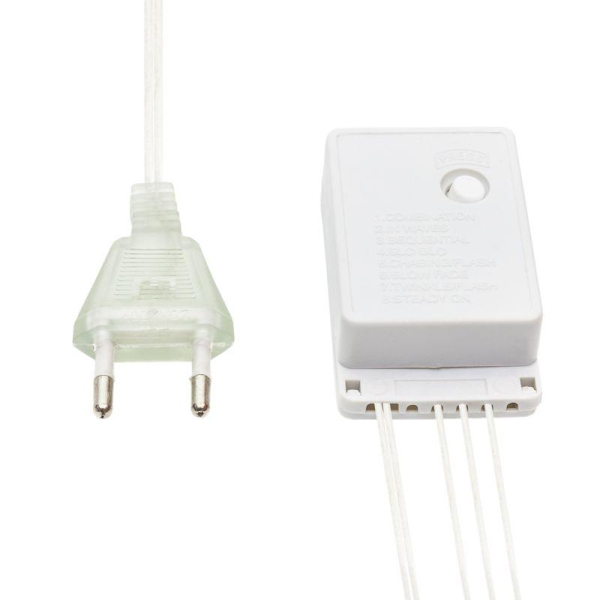 Гирлянда Сеть "НЕТ ЛАЙТ" 1х1.5м 96LED 6Вт 220В IP20 (с контроллером 8 программ) мульти.; черн. провод NEON-NIGHT 215-119-6