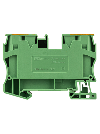 Зажим клеммный безвинтовой (ЗКБ) PEN 10мм2 TDM