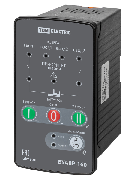 Блок управления АВР БУАВР-160/2Л-1Н 3Ф+N/1+N TDM