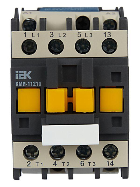 Контактор КМИ-11210 12А 24В/АС3 1НО IEK KKM11-012-024-10