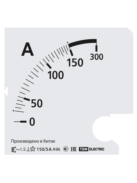 Шкала Ш96  150/5А-1,5 (для А96 Х/5А) TDM