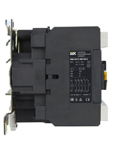 Контактор КМИ-46512 65А 230В/АС3 1НО 1НЗ IEK KKM41-065-230-11