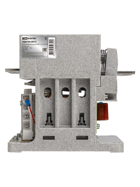 Контактор вакуумный КВТ-1,14-2,5/250, 380В AC/DC, 4НО+3НЗ TDM