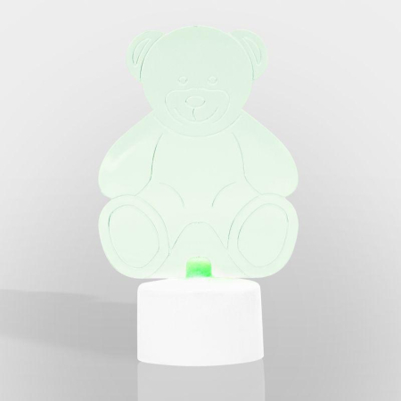 Фигура светодиодная "Мишка 2D" 1LED RGB 0.1Вт IP20 на подставке элементы питания 3хAG13(LR44) (в компл.) Neon-Night 501-047