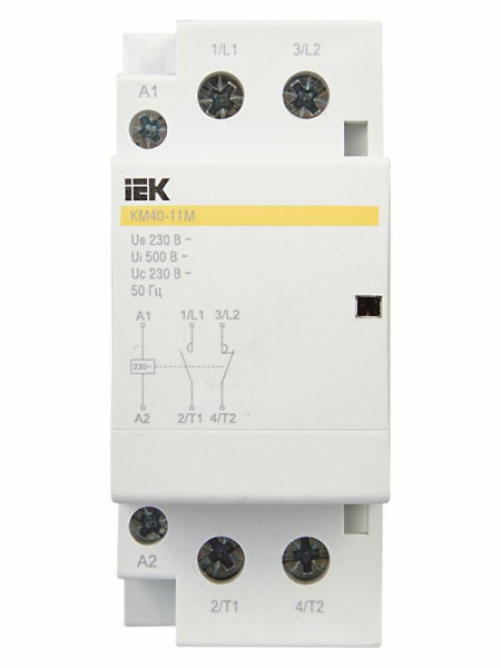 Контактор модульный КМ40-11М AC IEK MKK11-40-11