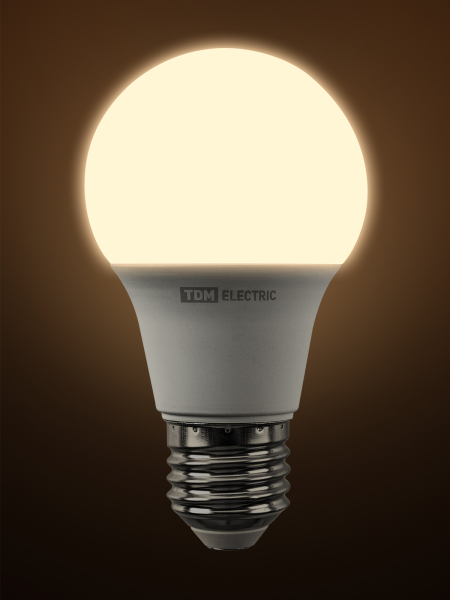 Лампа светодиодная А60 12 Вт, 230 В, 3000 К, E27 TDM