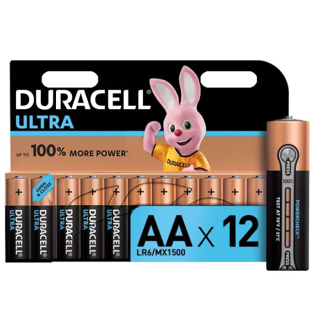 Элемент питания алкалиновый LR6-12BL Ultra (блист.12шт) Duracell Б0038766