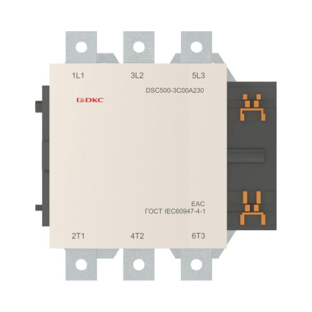 Контактор магнитный DSC500-3C00A230 500А 250кВт (AC3) 220В AC DKC DSC500-3C00A230