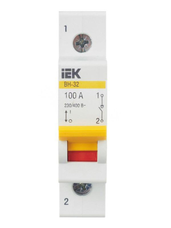 Выключатель нагрузки ВН-32 100А/1П IEK MNV10-1-100