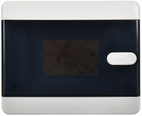 Корпус пластиковый ЩРН-П-6 IP41 черн. прозр. дверь UNION Compact IEK UIC-KP12-N-06-41-K01