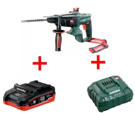 Перфоратор аккумуляторный KHA 18 LTX 1х3.5Ач LiHD+ЗУ ASC55 Metabo T03320