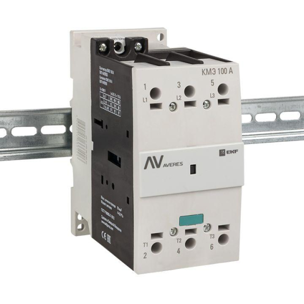 Контактор КМЭ 100А кат. 230В AC AVERES EKF ctr-s-100-00-230-av