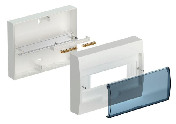 Корпус ЩРН-П-12 Krepta 3 IP41 навесной пластик. бел. IEK MKP12-N-12-40-10
