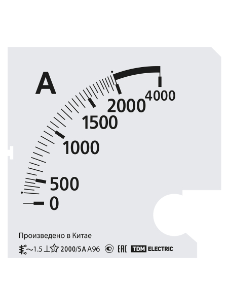 Шкала Ш96 2000/5А-1,5 (для А96 Х/5А) TDM
