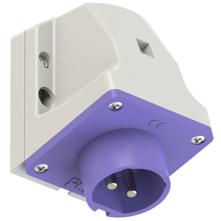 562v PCE Вилка настенная 16A/24V/2P/IP44, никелированные контакты