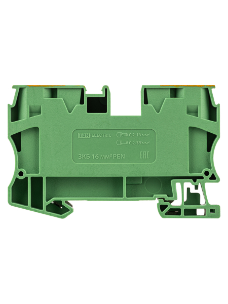 Зажим клеммный безвинтовой (ЗКБ) PEN 16мм2 TDM