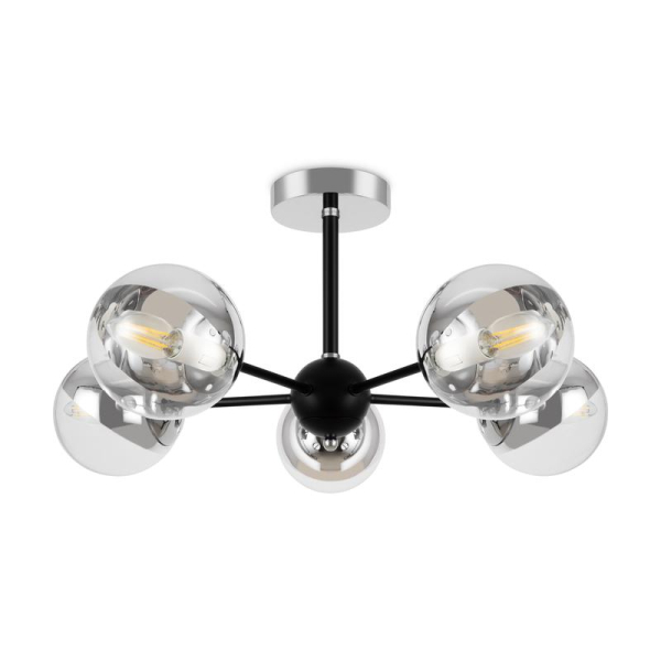 Светильник Sonnet 40Вт E14х5 IP20 подвесной Freya FR5271PL-05B