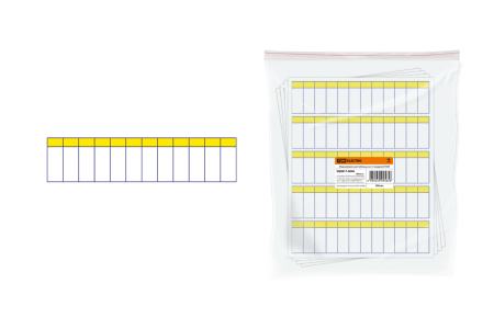 Маркировочная таблица на 12 модулей TDM