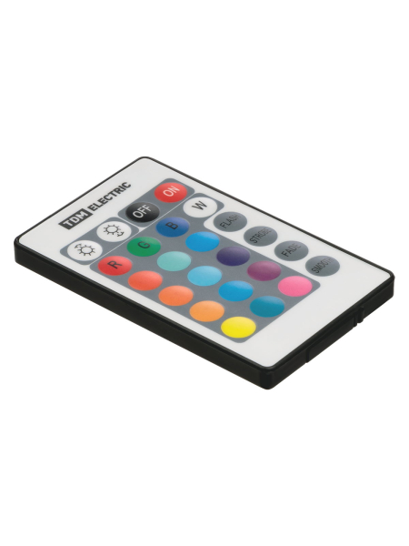 Контроллер для светодиодных лент и модулей RGB-IR-12В-6А-72Вт-IP20, 3 канала, пульт 24 кнопки, TDM