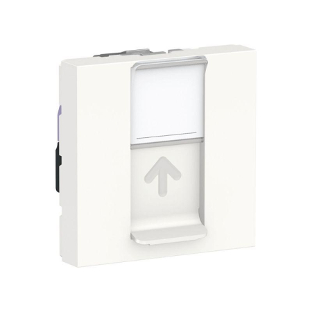 Розетка компьютерная 1-м 2мод. Unica Modular RJ45 кат.6 UTP бел. SchE NU341518