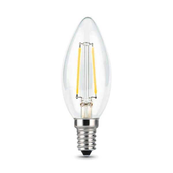 Лампа светодиодная Black Filament Свеча E14 9Вт 2700К Gauss 103801109