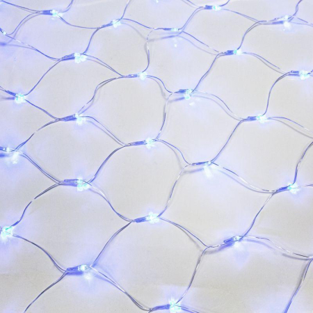 Гирлянда "Сеть" 1.5х1.5м 150LED син. провод прозр. Neon-Night 215-123