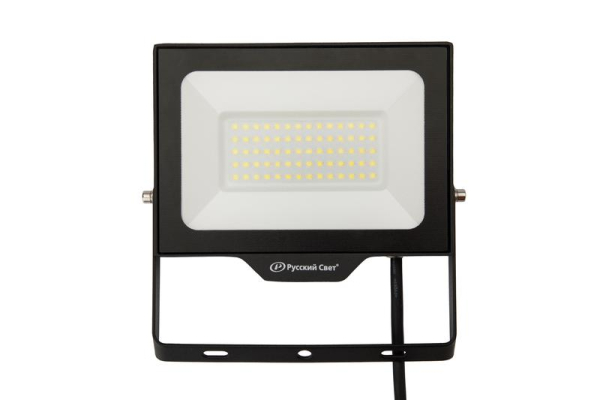 Прожектор светодиодный СДО FL 10 C 50Вт VW 840 BK CL 192х148х28мм 50Вт 4000К IP65 уличный черн. Русский Свет 15081023278