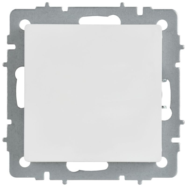 Заглушка BRITE МЗ10-БрАБ с суппортом механизм арктич. бел. IEK BR-PL10-K91