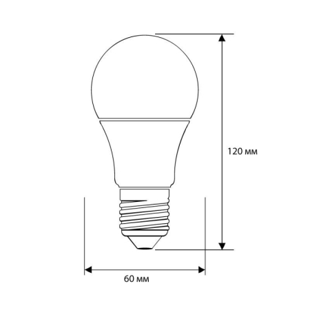 Лампа светодиодная LED13-A60/830/E27 13Вт грушевидная 3000К тепл. бел. E27 1045лм 220-240В Camelion 12045