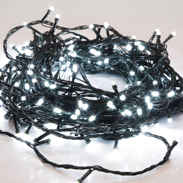 Гирлянда "ТВИНКЛ ЛАЙТ LED" (с контроллером 8 режимов) 10м 80LED 7Вт 220В IP20 бел. NEON-NIGHT 303-045